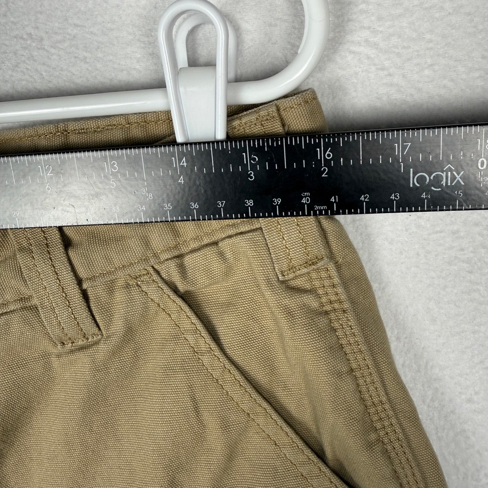 Carhartt Canvas Work Pant Mens 32x32 Tan Rugged Flex Relaxed Fit BN2291-M - Picture 6 of 11
